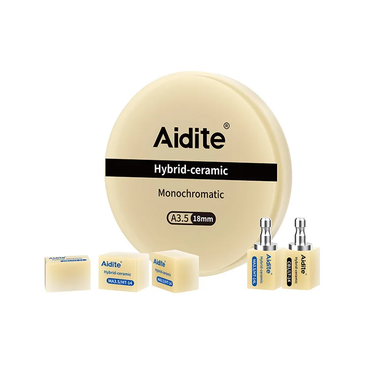 AIDITE Dental lab use composite resin hybrid ceramic hyramic block