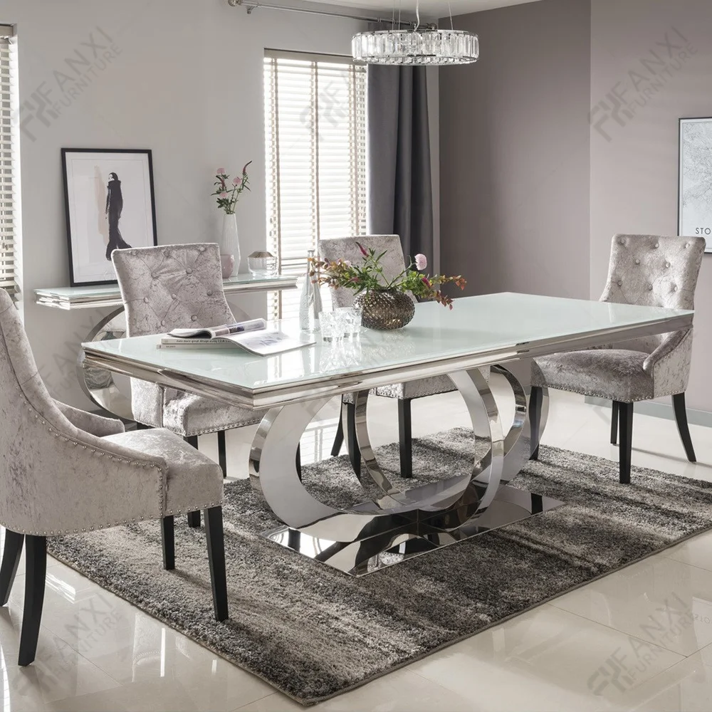 Home furniture grey artificial marble steel leg slate dining table set 4 chairs restaurant tables italian round dining table