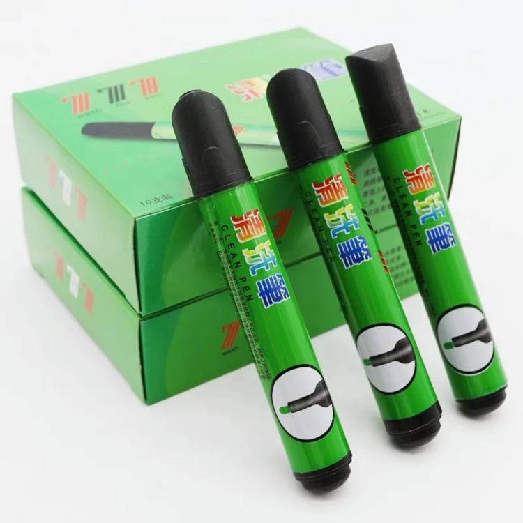 Топ Мода Чистый ручка для перемещения серебряные чернила на кожа наилучшего способа для очистки кожи