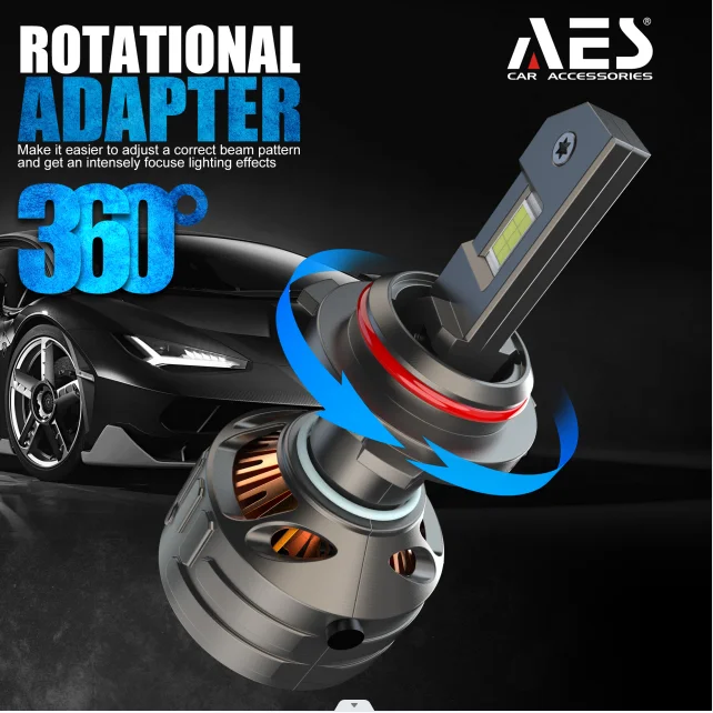 AES  T1 Pro 150w  Led Headlight  6075  Taiwan  Led Chip With Hi Low Beam Canbus Fast Bright Automotive Head Lamp