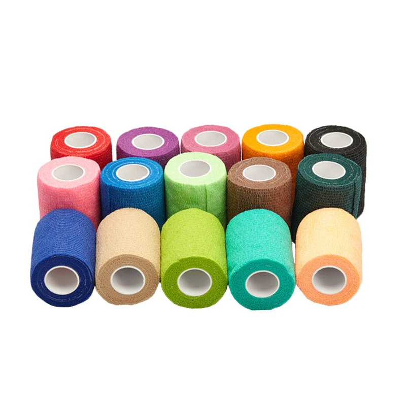 Protective Self-adhesive Elastic Bandage Colored Non-woven  Pet Animal Medical Skin Bandage