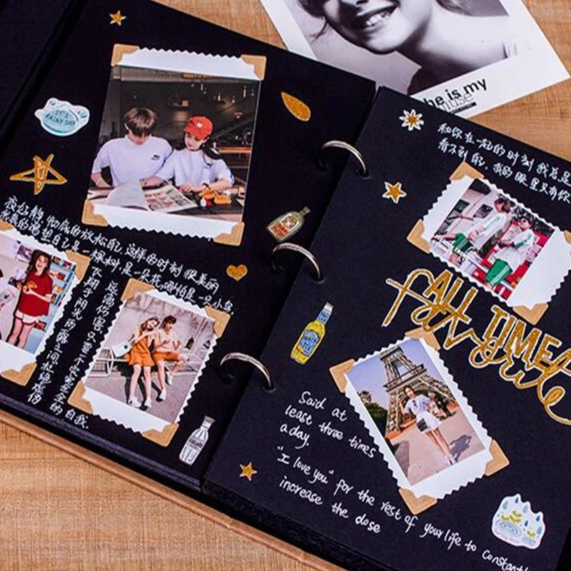 Спиральный фотоальбом Seaygift 2020 на заказ «сделай сам» для скрапбукинга крафт-бумага ретро гостевой книги подарки