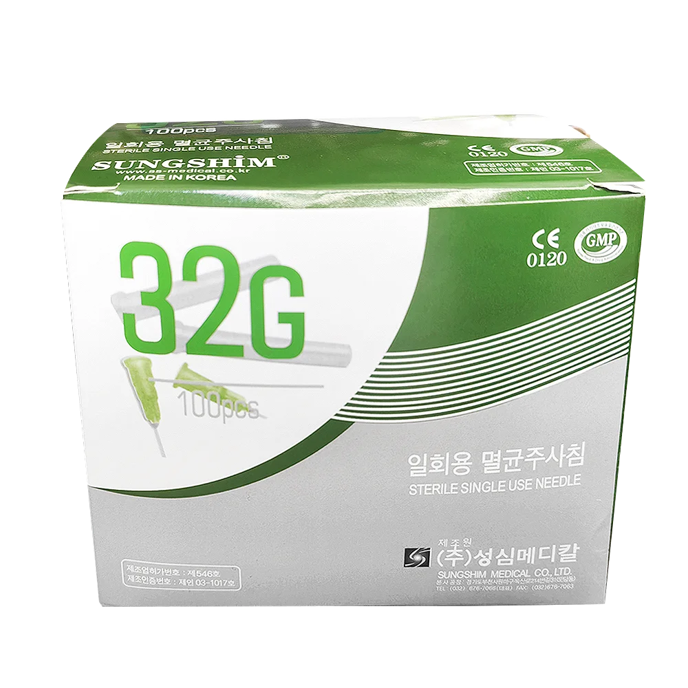 Wholesale Korean CE Marked Disposable Micro Needle 30g 31g 32g 33g 34g Meso Needle For Skin Booster Injecting