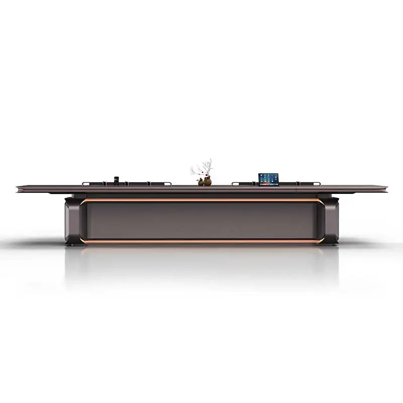 High-End Modern Simple Office Furniture Luxury Boss Table Desk Chair Combination Large Class President Table Atmosphere Modular