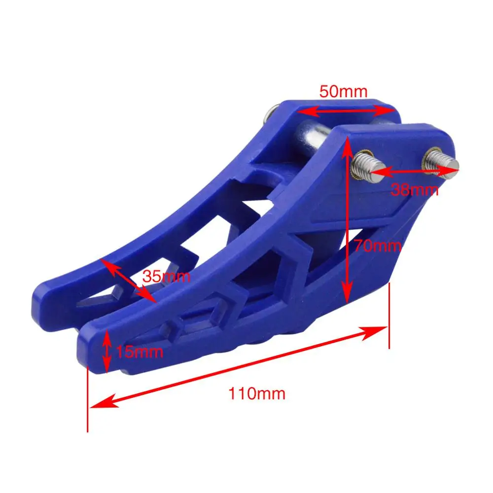 GOOFIT 420# 428# Chain Guide Chain Guard  Replacement For CRF 250 R EXC CRF BSE Bosuer Dirt Bike Pit Bike Blue