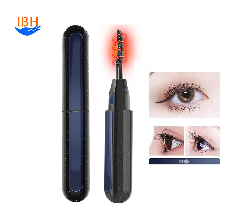 Wholesale Beauty Skin Care Heating Quick Long Lasting Natural Eyelashes Extension MakeUpTool Electric Mini Heated Eyelash Curler