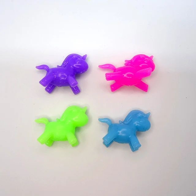 Sticky Wall Toys Tumbler Unicorns Elastic Squeeze Squishy Sticky Toys For Kids