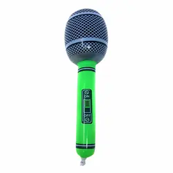 New Inflatable Microphone Blow Up Fancy Dress Party Disco Musical Halloween Accessory Prop