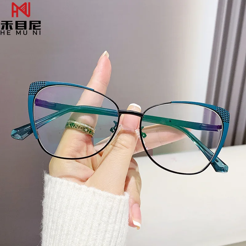 7151 2023 Cat Eye Glasses Frame Blue Light Blocking Glasses Ladies Tr90 Eyeglass Frame Glasses For Computer Anti Blue Light