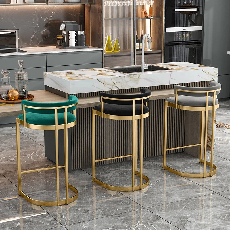 furniture modern vintage leather bar stool high chair black outdoor stainless steel bar chair set