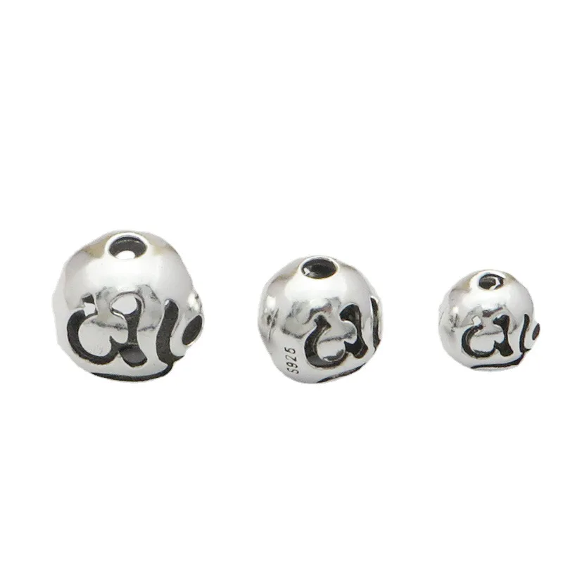 Tibetan Silver Round Hollow Style Metal Spacer Beads Jewelry Making Findings Silver Beads