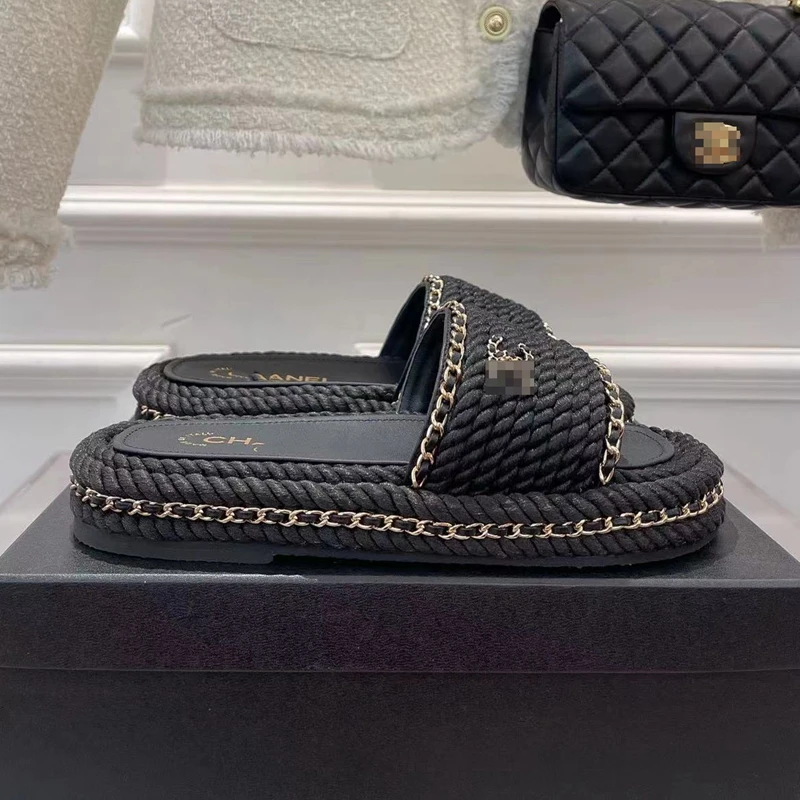 2022 New Designer High Quality Summer Slides Replica Women Men SlippersWith  Famous Brands Logo Slipper 1:1 Genuine