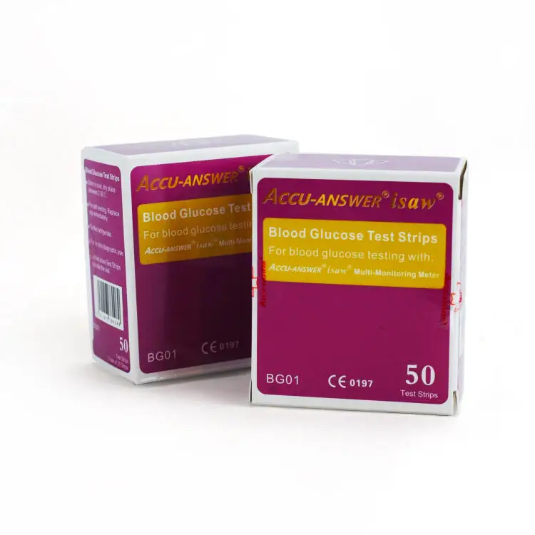 Blood Analyzer Blood Sugar Test Kit  4 in 1 Multi Function Accu Answer Blood Glucose Test Strips