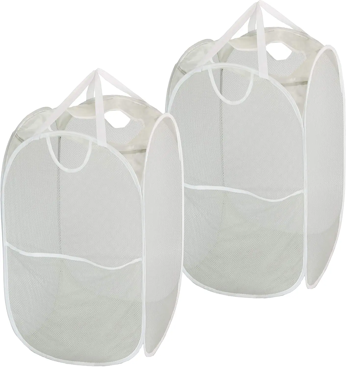 Складная корзина для белья, корзина для хранения одежды, сетчатая выдвижная корзина, корзина с боковым карманом