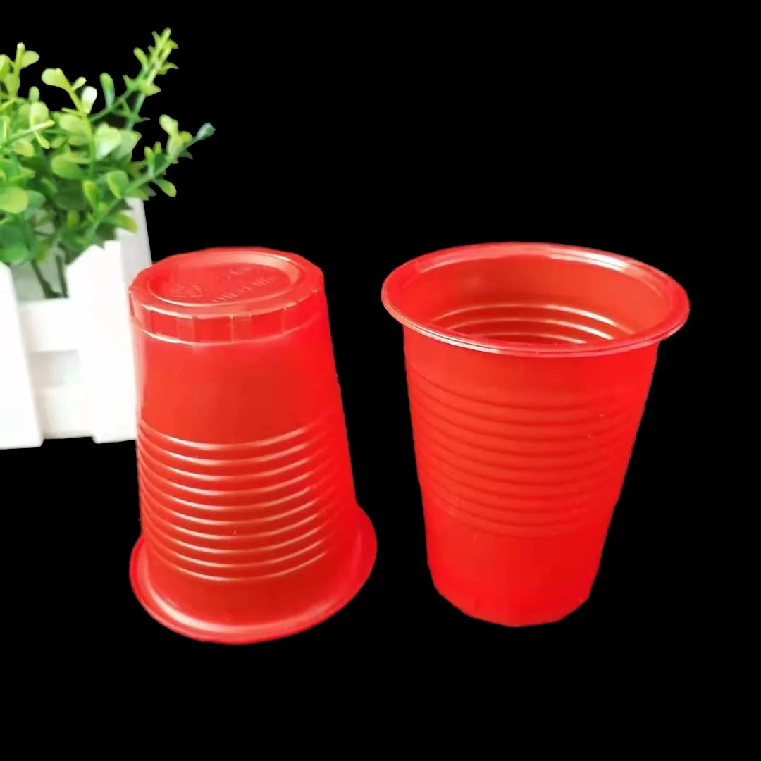 Disposable cup plastic red 5oz juice water party cups customized Plastic Party Drinking Cups