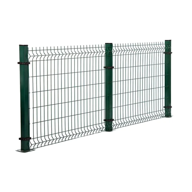 China high quality customized outdoor garden metal 3D curved panel fence