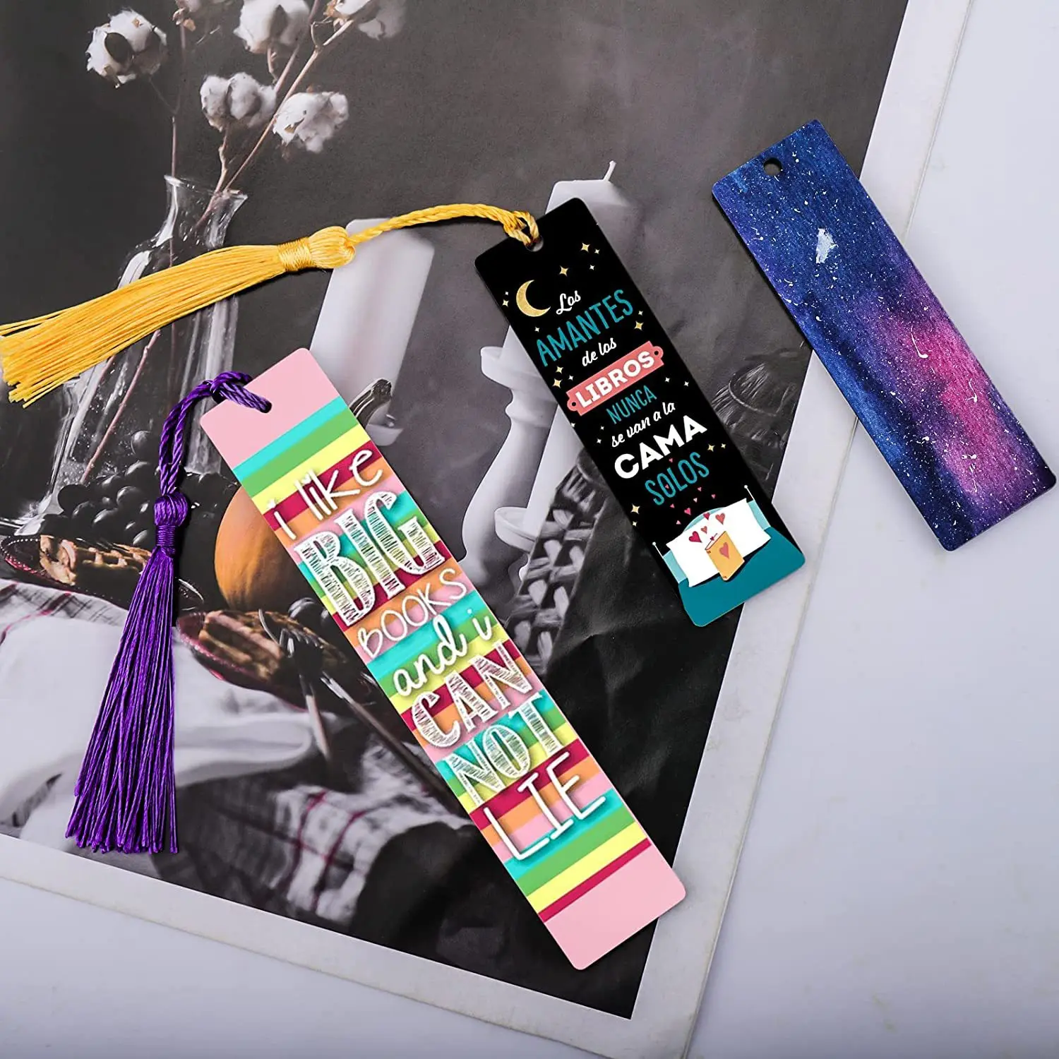 Cheap Wood Bookmarks Custom Sublimation Bookmarks Blank with Tassels