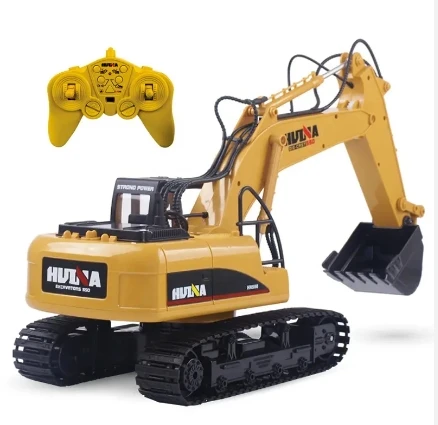 1/14 Huina 1550 Rc экскаватор 2 4 ГГц 15CH металлический захват механическая модель грузовика