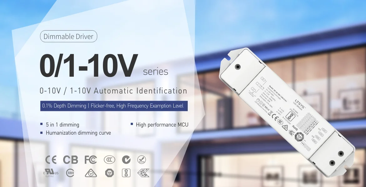 LM-36-24-G1A2 Ltech LM-36-12-G1A2 36W 12V 24VDC CV 0/1-10V LED Driver Push DIM Constant Voltage Dimmable LED Driver