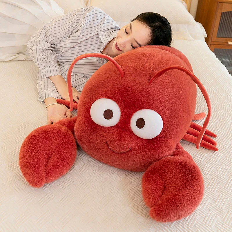 Wholesale Boston Lobster pillow pillow doll animal toy stuffed lobster plush toy gift for kids