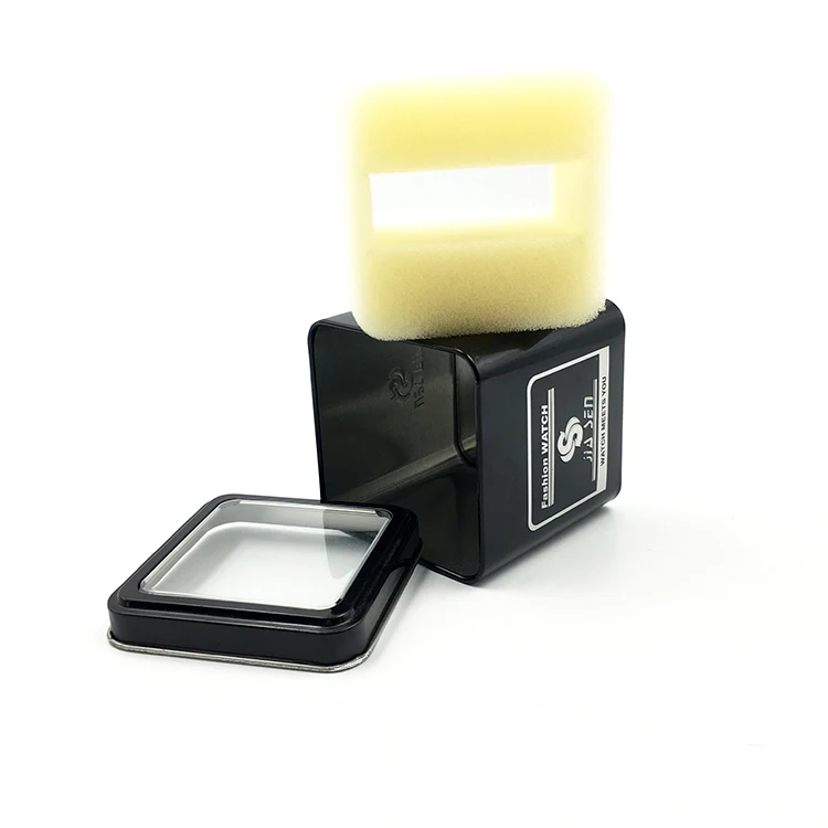 USB Disk Bangle Bracelet Wrist Headset Metal Packaging Box High Quality Watch Tin Box With PVC Window