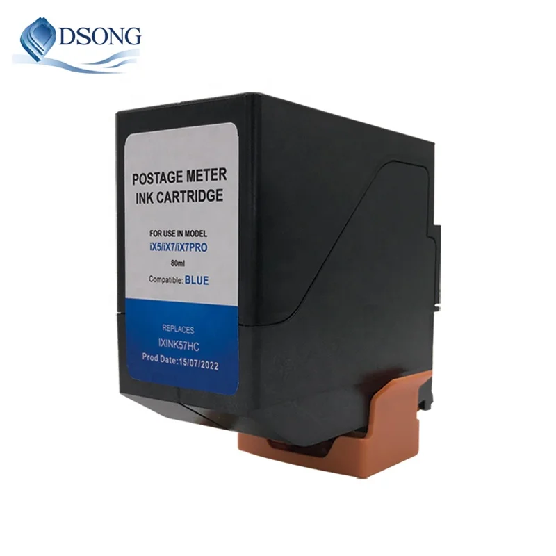 A0139652_IX7 Blue Color cartridge IX7 for Neopost Quadient IX7 IX-7 franking machine (84ML)