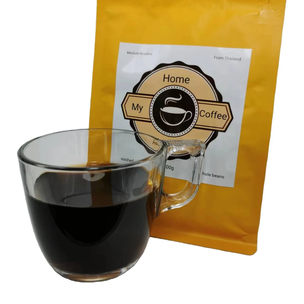 Wholesale Thailand 200G Per Pack Roasted Coffee Beans Coffee Bean Bagging