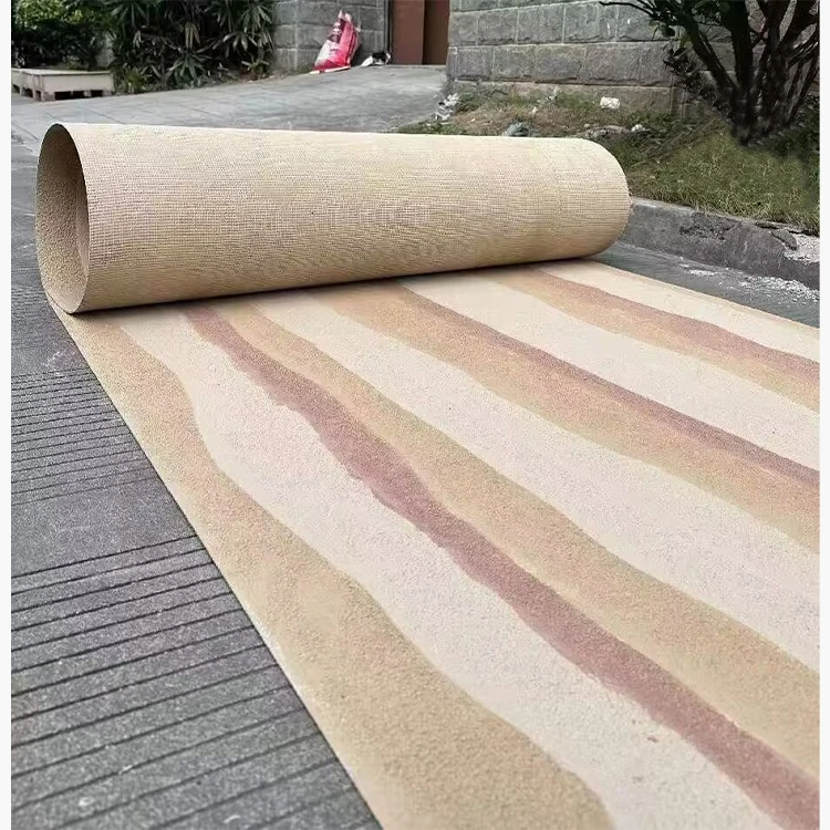 MS Rammed Earth Board 1200X3000mm Big Slab Size  Wall Cladding Flexible Tiles For Villa Hotel Shopping MALL