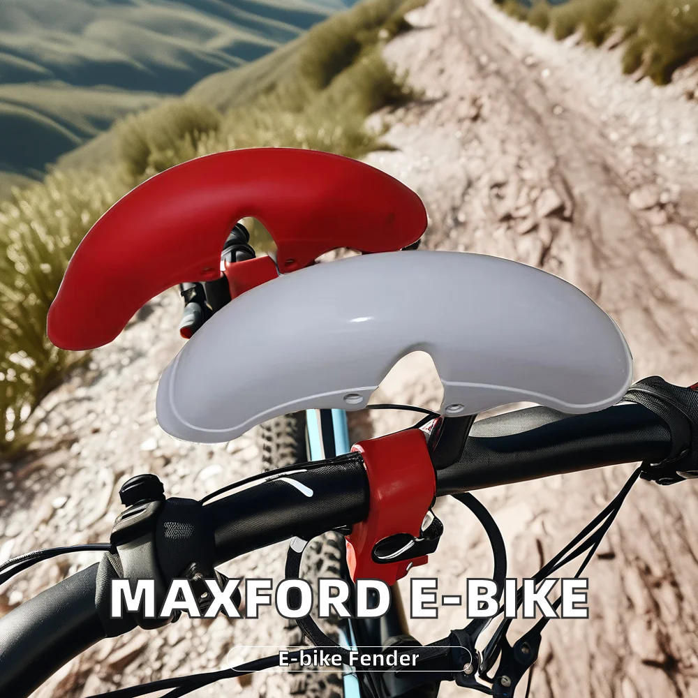 MAXFORD Front Fender for Electric Bicycle Black/Red/White Durable Plastic Fender