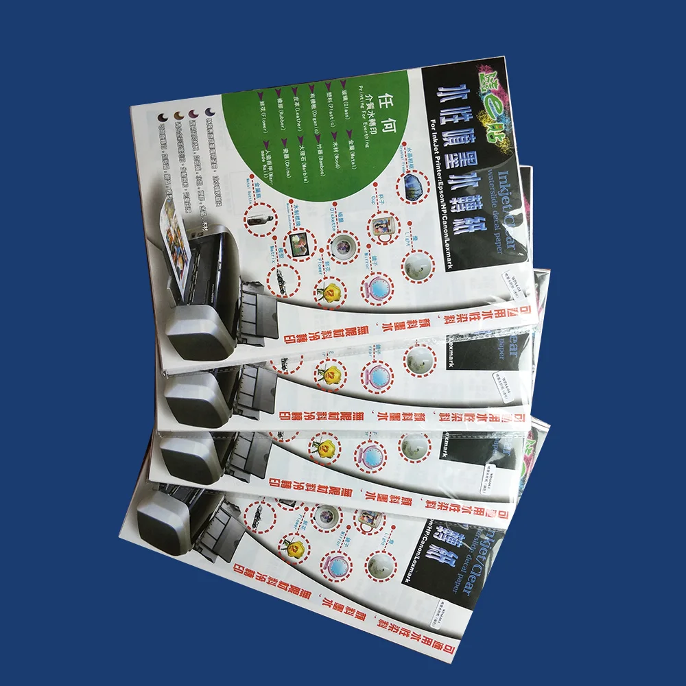 Temporary tattoo water transfer paper decal for laser printer water transfer printing paper