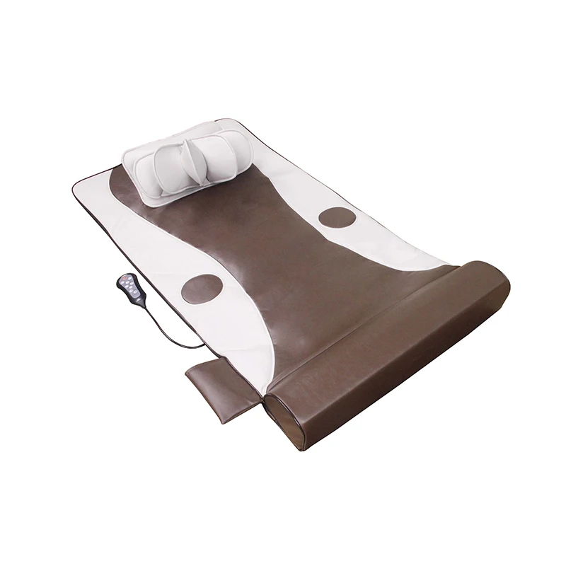 Foldable Topper Full Body Electric Thermal Vibrating Shiatsu Vibration Spa Thai Nuru Massage Mat Mattress With Heat