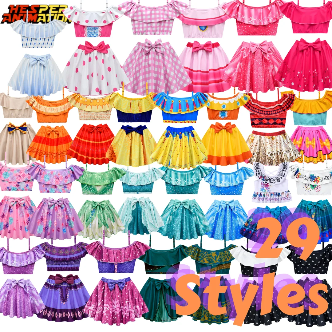 29StylesTV Movie Elsaed Kids bathing Suits Girls Swimwear Cartoon Princess bikini For Girls Kids Cartoon Beachwear Swimwear