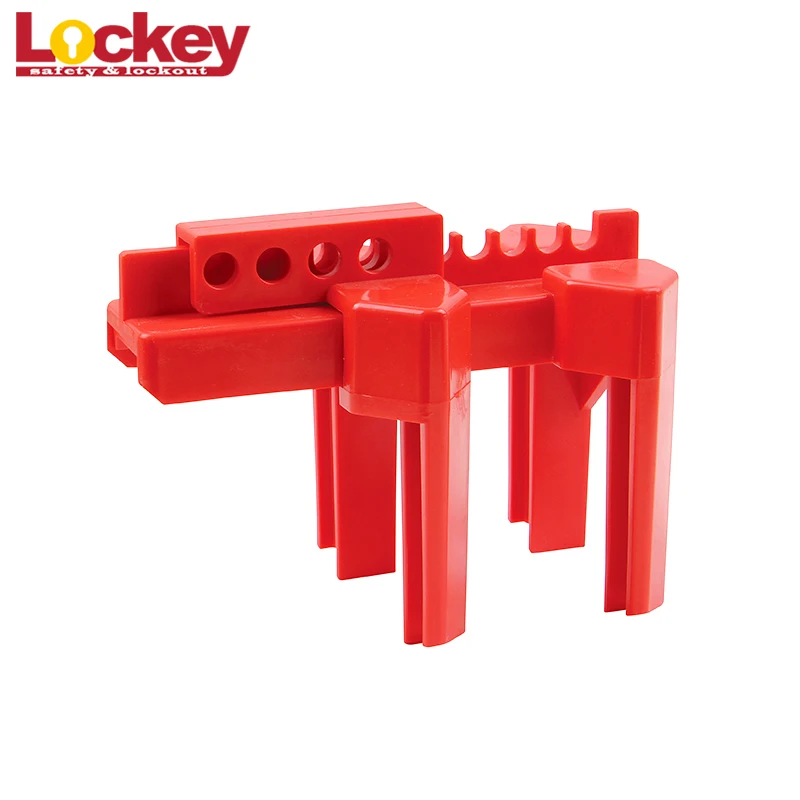 Lockey Adjustable Small Safety Ball Valve Lockout Red Locks out Devices with Locking Handle