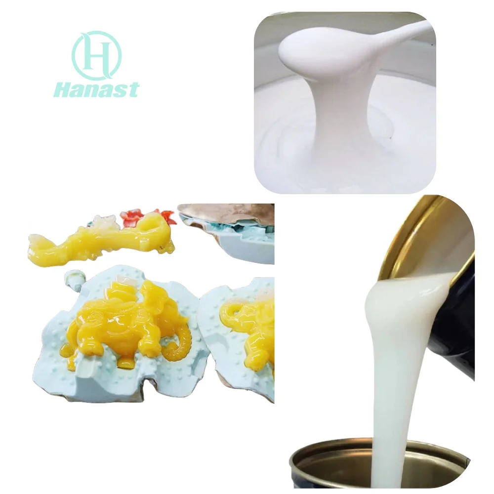 Mold Pu Resin Crafts Polyurethane Sculpture Gypsum Cement Wall Tiles Condensation Mold Liquid Glue Rtv-2 Liquid Silicone Rubber