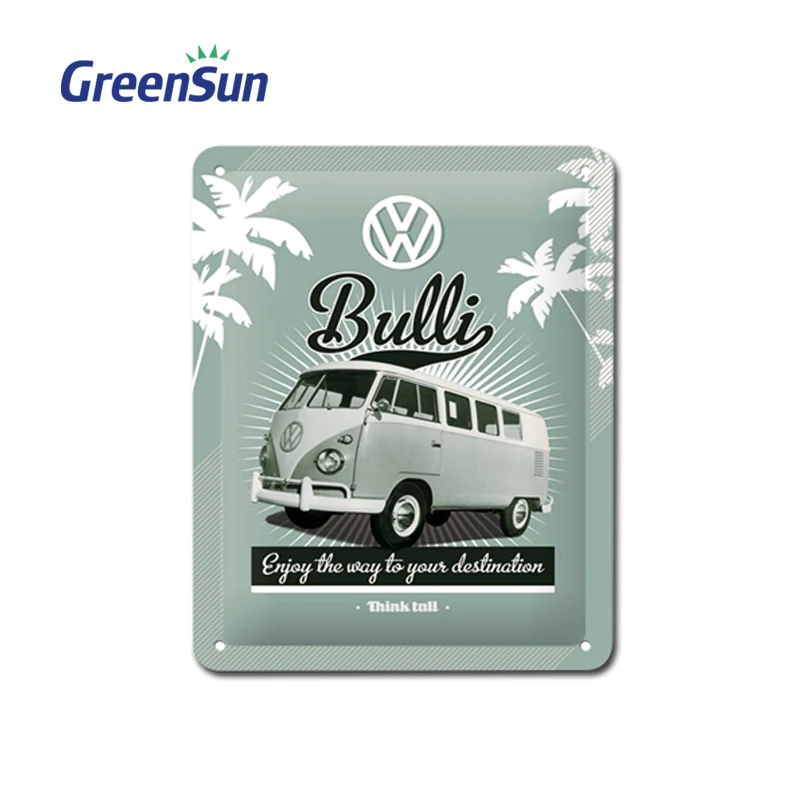 Manufacturer Custom Coffee Beer Muscle Cars Metal Retro Tin Sign Wall Decor