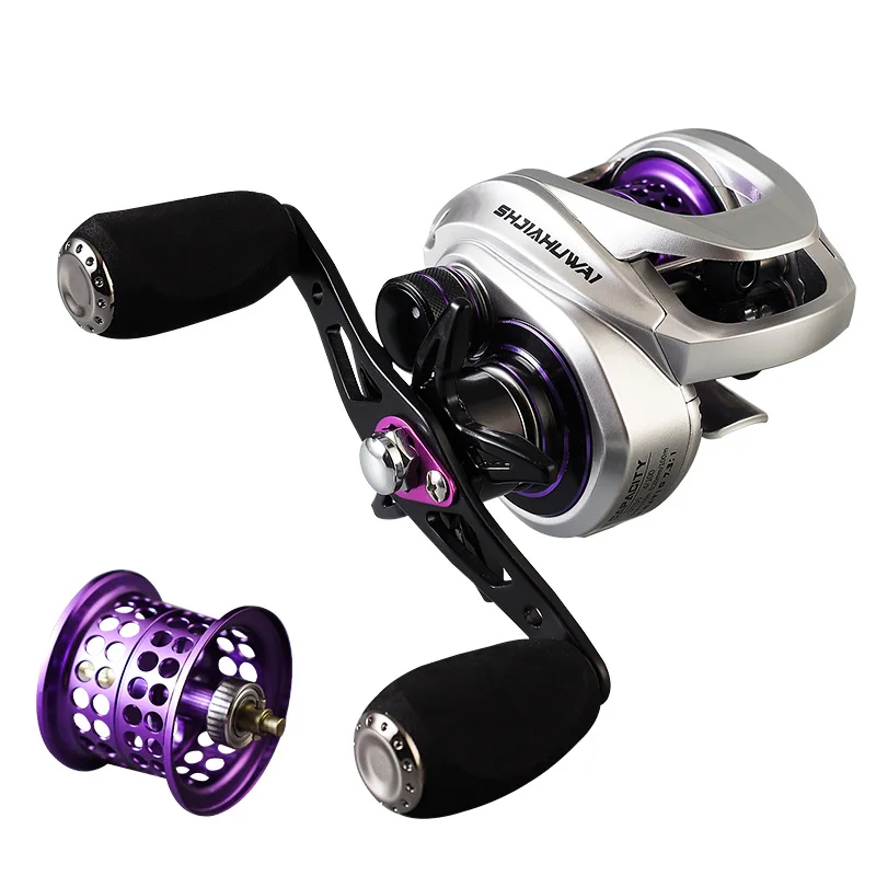 DN 5+1bb carbon baitcasting reels 7.3:1 bait casting reel with line alarm