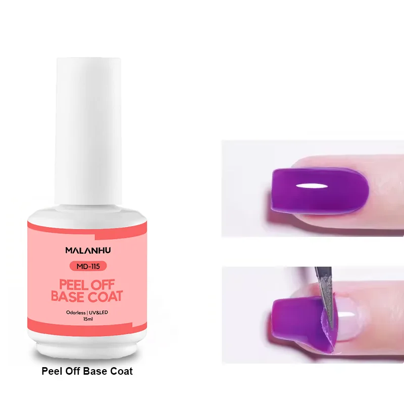 1 step hema free gel polish peel off base coat OEM 15ml Acid-free Primer healthy no wipe convenient glossy korean base coat