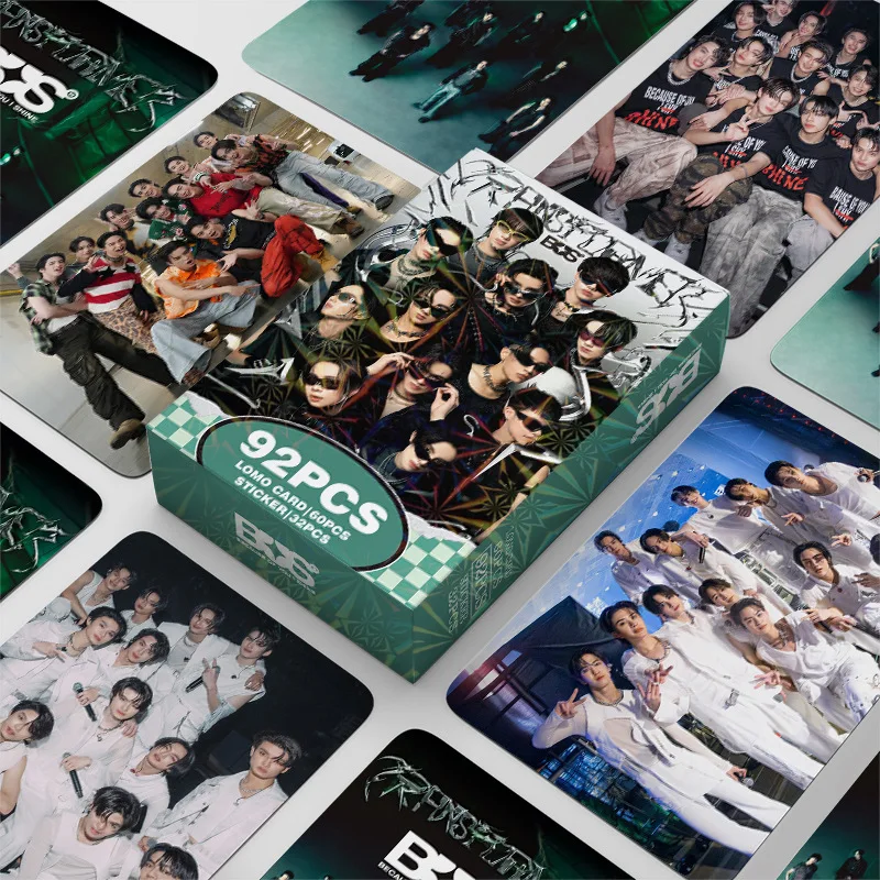 92Pcs/Set KPOP BUS World Tour Photocards Stickers Khunpol Peemwasu Phutatchai Fashion Selfie Lomo Card 32Pcs DIY Decal Fans Gift