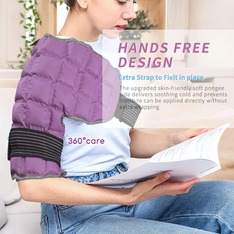 World-bio Heat Cold  Pack Compress Reusable Cryotherapy Ice Pack Gel Shoulder Ice Pack Wrap for Neck Shoulder