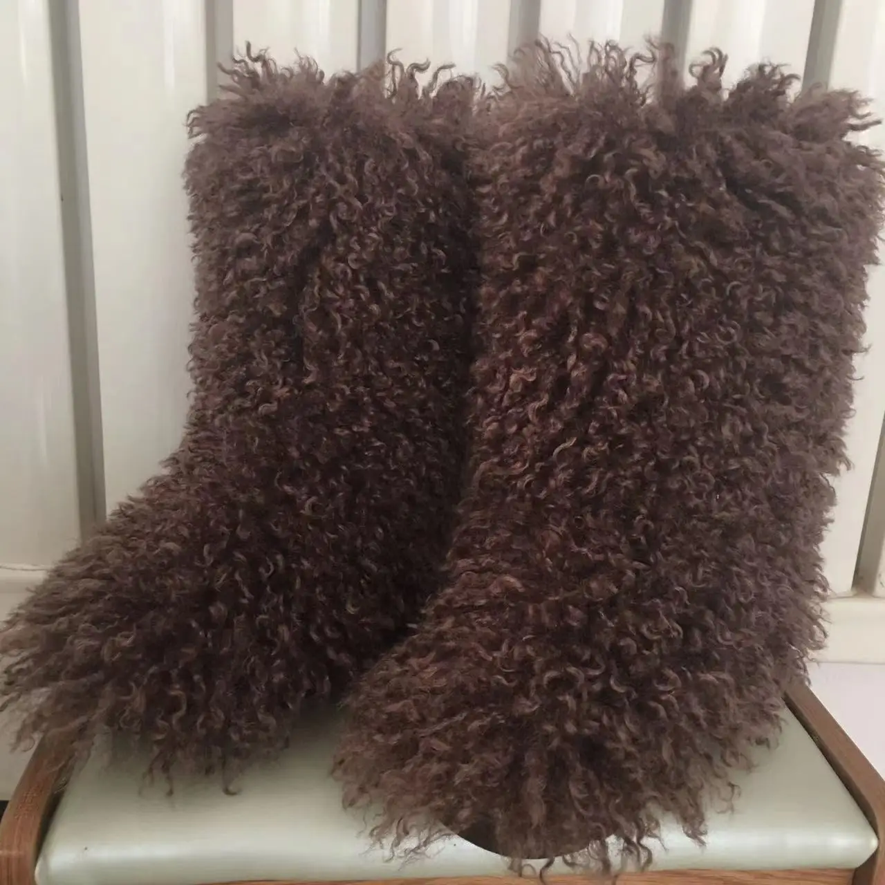 Best Selling Women Winter Fashion Warm Faux Fur Snow Boots Mongolian Fur Short Boots