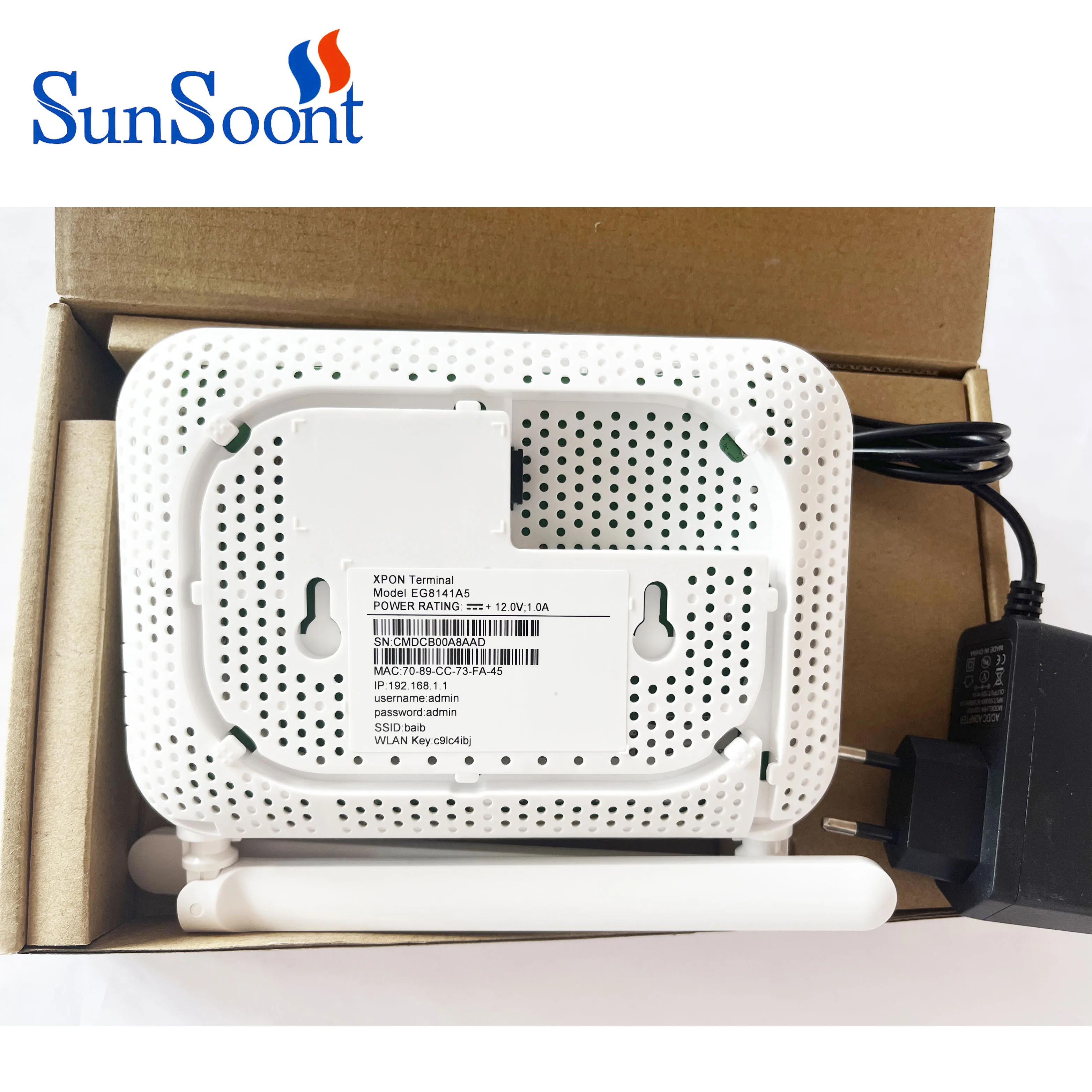 FTTH Gpon Ont Modem EG8141A5 1GE+3FE+1POTS+5dbi WIFI gepon onu Fiber Optical Equipment