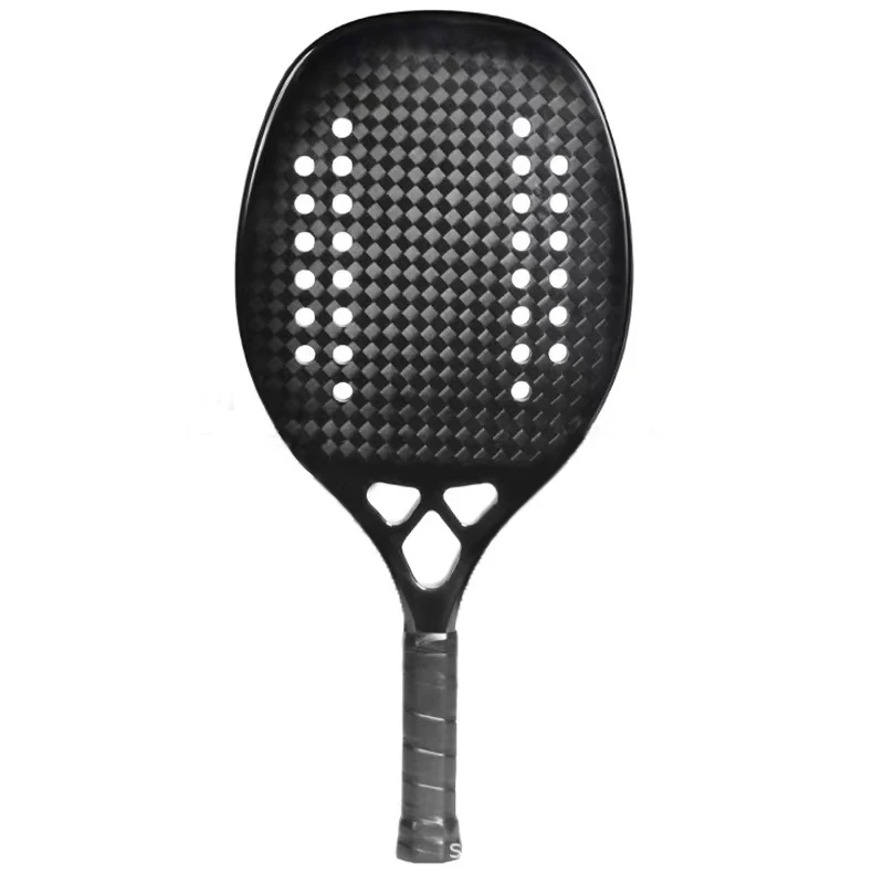 Wholesale Beach Tennis Paddle Graphite Shiny Carbon Fiber Face Beach Tennis Paddle racket beach tennis manufacturers