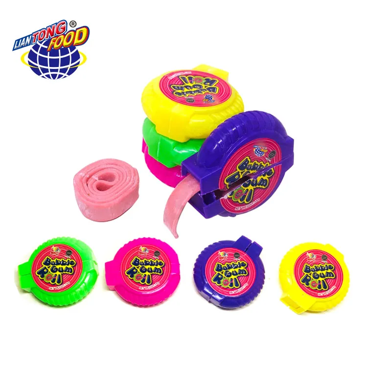 Factory Wholesale Big Size Fruit Crazy Roll Chewing Bubble Gum