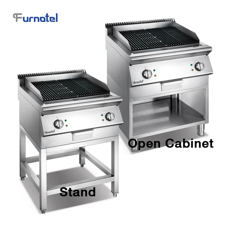 1200mm Large Gas Lava Stone Barbecue Grill Commercial