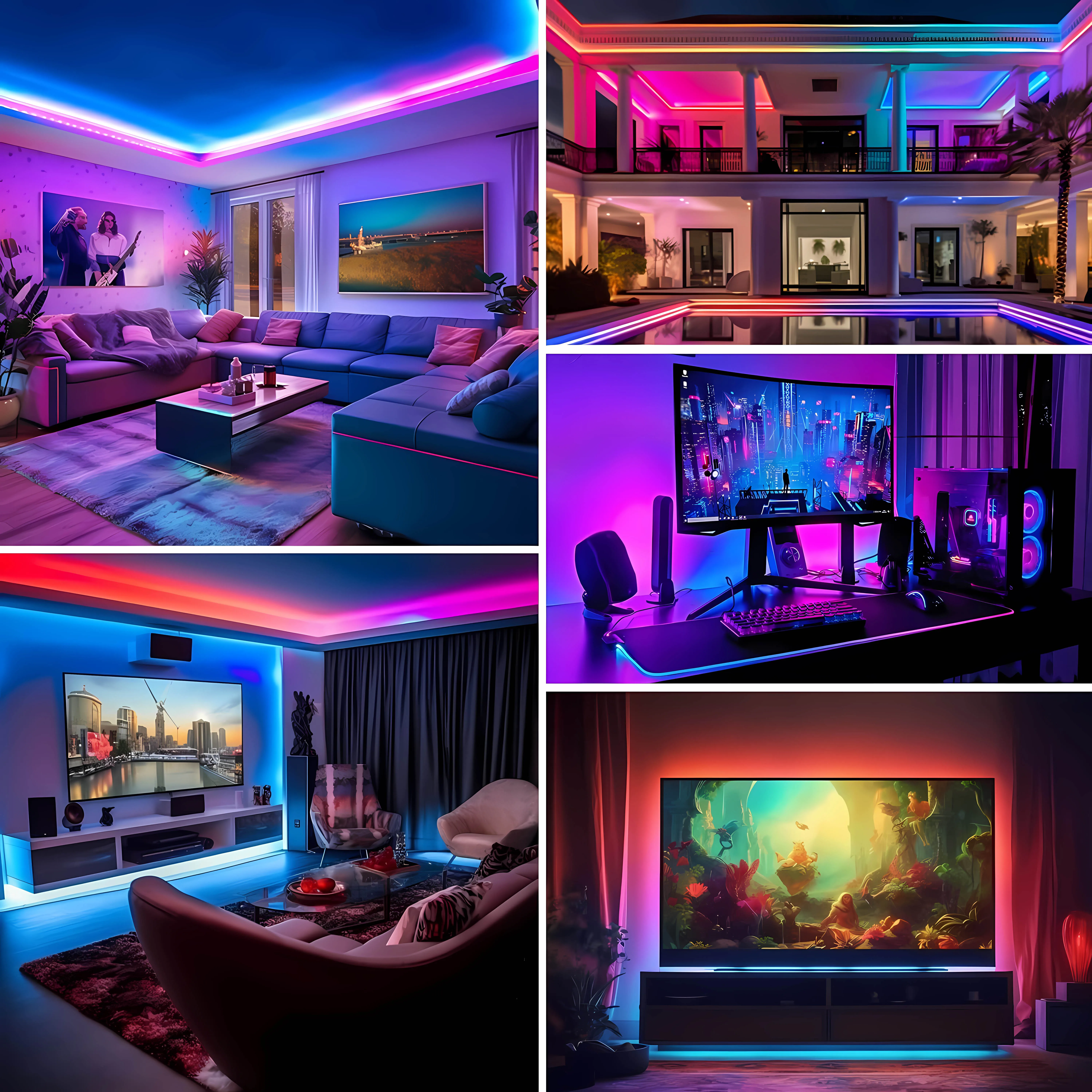 High Brightness Dream Color Cob Led Strip 576D 12/24V Magic Color Addressable Rgb Rgbic Cob Led Strip Light