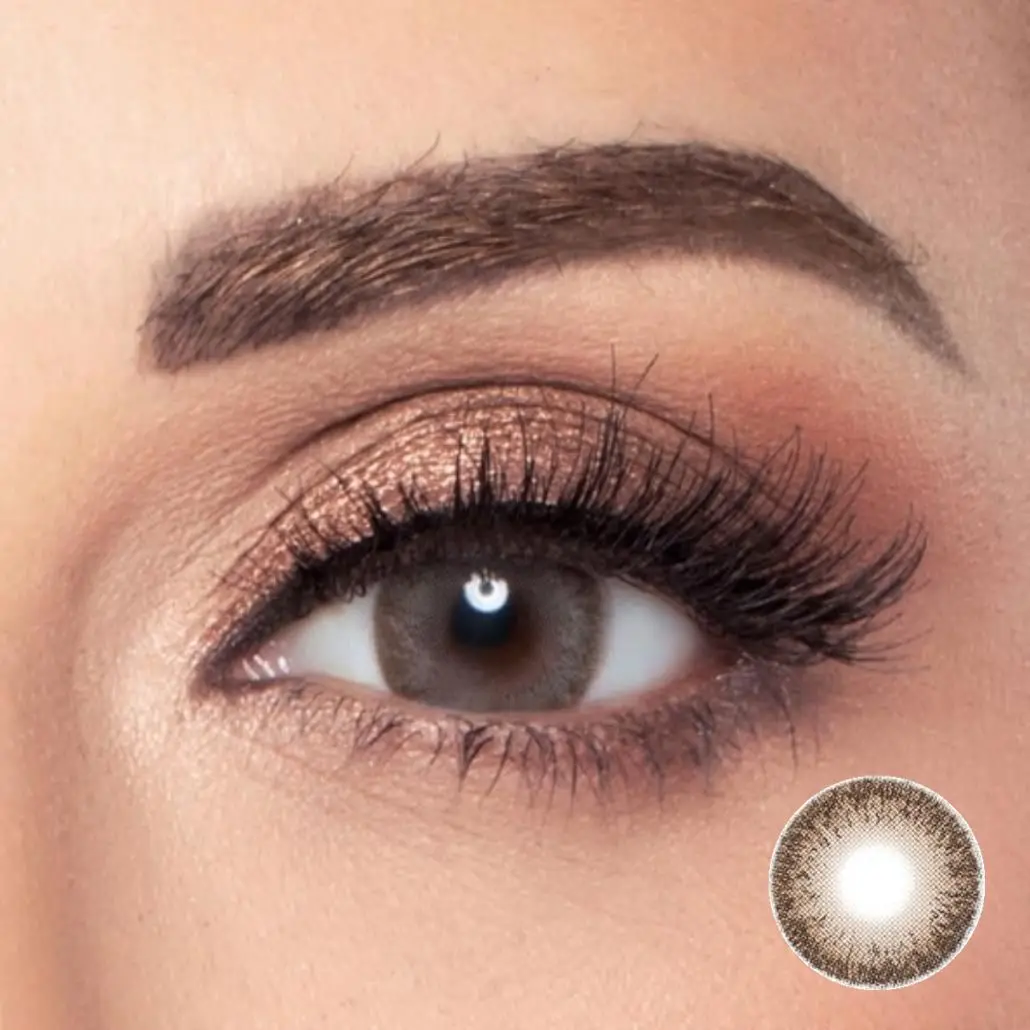 star orbit sepia colored contact lens grey contact lenses eye contacts cosmetic soft lens size 14.5mm