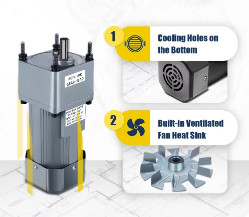 140W Micro AC Gear Induction Motor 110V 220V 50Hz 60Hz Single Phase Speed Grovernor Engine use for honey extractor machine