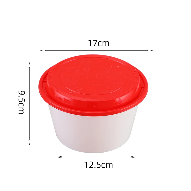 Reusable Plastic Airtight Deli Food Storage Containers with Lids Ideal for Soup Meal Prep BPA-Free Stackable