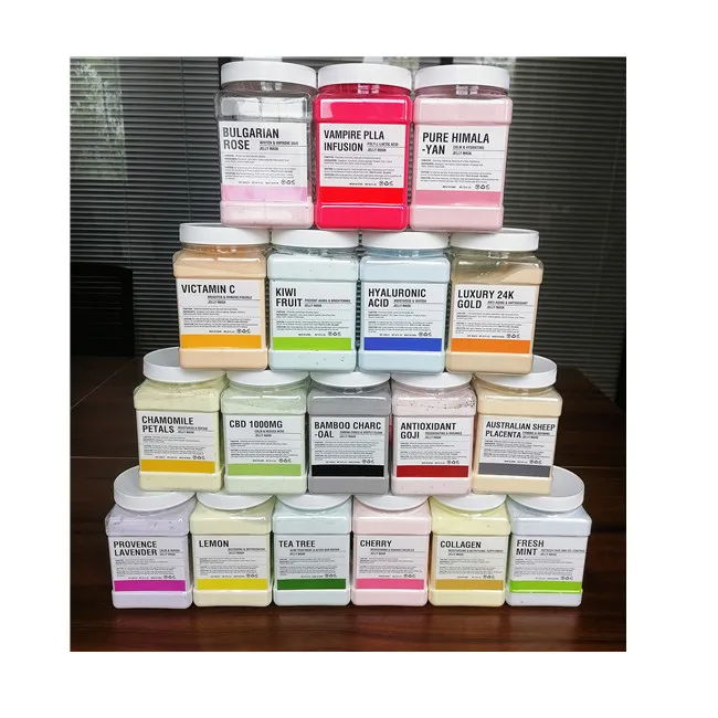  Free Shipping by Fedex 18 Pieces(18 Scents) Hydro Jelly Mask powder Ready to shipment within 10 days USA Canada and