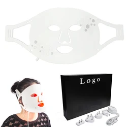 Dropshipping Home use Facial Bio Light Therapy Red Infared PDT Light 7 Color Photon Led Face Mask
